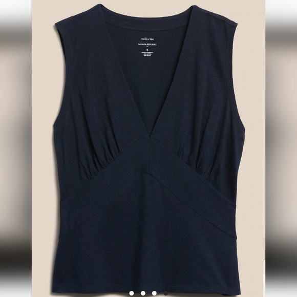 BANANA REPUBLIC SLUB T SHIRT - Picture 4 of 6